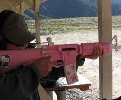 Hello Kitty M16 rifle