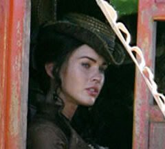 Megan Fox on Jonah Hex set