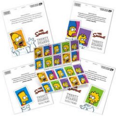 USPS releases Simpsons stamps
